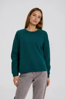 Gładka bluza zielona