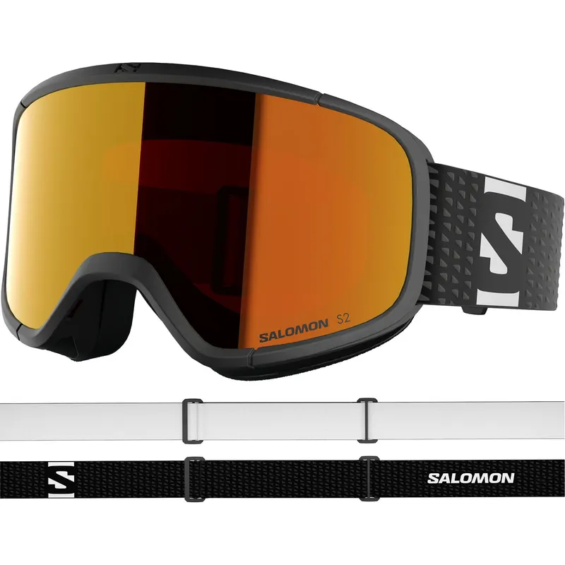 Salomon Lumi, gogle narciarskie, junior, czarne