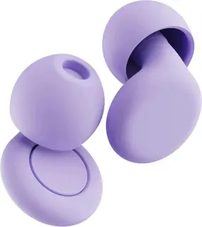 Zatyczki do uszu do snu rozmiar M fioletowe silikonowe 2 szt. 28 dB