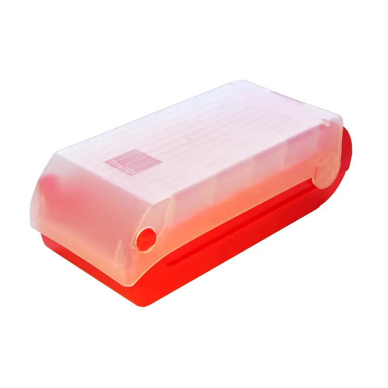 MEMOBOX HIPPO - czerwone pudełko do nauki z fiszek