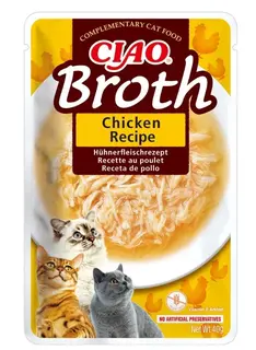 INABA Ciao Broth Chicken Kurczak w rosole Mono - przysmak dla kota - 40g