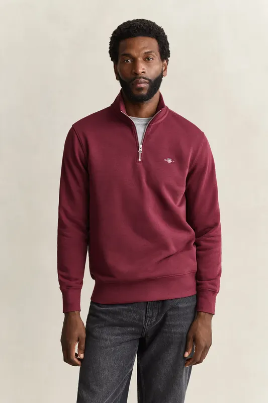 Gant Bluza Shield Męska Regular Fit Bordowa