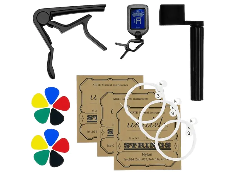 Zestaw akcesoriów do ukulele MUSIC MATE MM-A80 UkulelePack Wielokolorowy