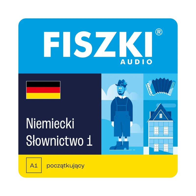 Kurs audio (audiobook mp3) - język niemiecki - Słownictwo 1 (poziom A1)