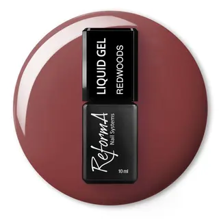 Żel w pędzelku, do szybkiego uzupełniania, burgundowy, winny, kolorowy żel w butelce Liquid Gel - Redwoods, 10 ml
