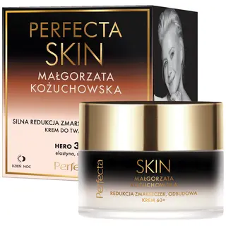Perfecta Skin Małgorzata Kożuchowska Krem przeciwzmarszczkowy 60+ na dzień i noc z peptydami i ceramidami 50 ml
