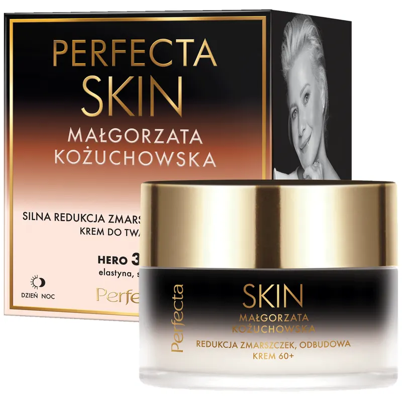 Perfecta Skin Małgorzata Kożuchowska Krem przeciwzmarszczkowy 60+ na dzień i noc z peptydami i ceramidami 50 ml