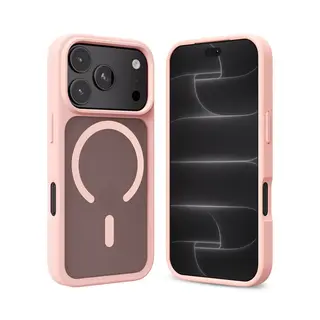 CRONG Etui Matte Magnetic MagSafe iPhone 18 Pro / iPhone 17 Pro różowe