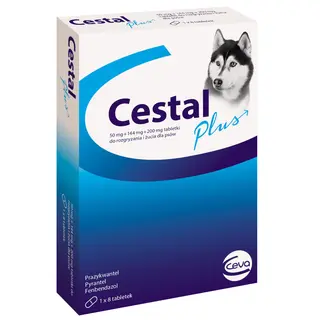 CEVA Cestal Plus - tabletki na odrobaczanie dla psa - 8 szt.