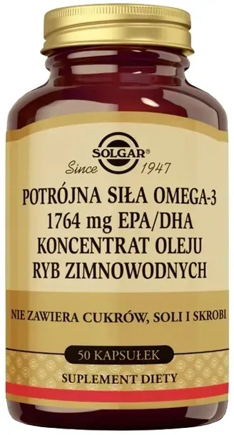 Potrójna Siła Omega-3 1764 mg EPA/DHA, Solgar