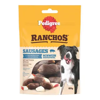 Pedigree Ranchos Sausages - Wieprzowina z jabłkiem, 60 g