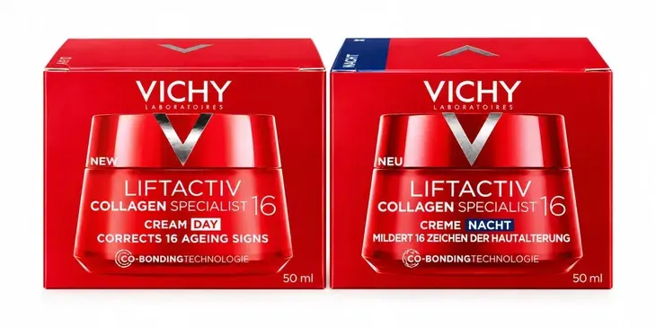 Vichy Liftactiv Collagen Specialist 16 zestaw 2 kremy dzień + noc po 50 ml