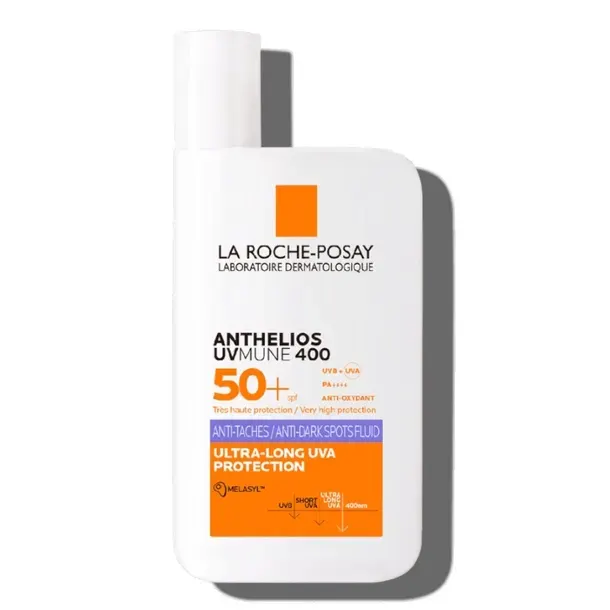 La Roche-Posay Anthelios Niewidzialny Fluid Przeciw Przebarwieniom SPF50+