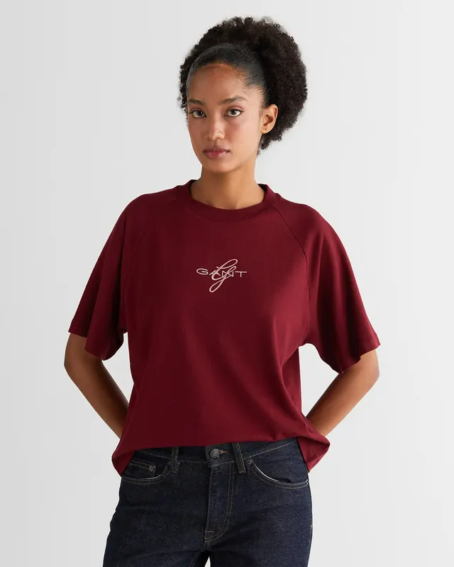Gant T-Shirt Z Haftem İ Okrągłym Dekoltem