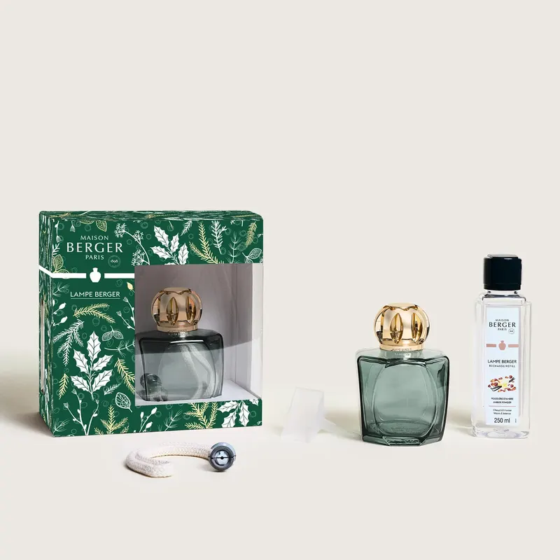 Maison Berger Paris Magical - zielona lampa katalityczna z esencją Amber Powder 250 ml