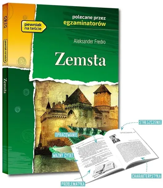 Lektura ZEMSTA z opracowaniem i streszczeniem GREG Aleksander Fredro