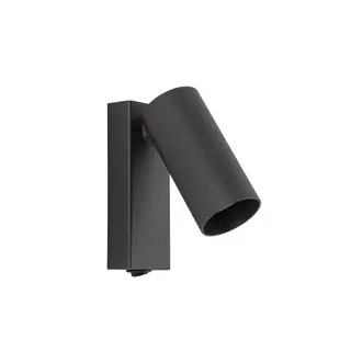 Kinkiet regulowany FOURTY 11766 Nowodvorski UMBRA GRAY nowoczesny design z wbudowanym włącznikiem, GU10 R35