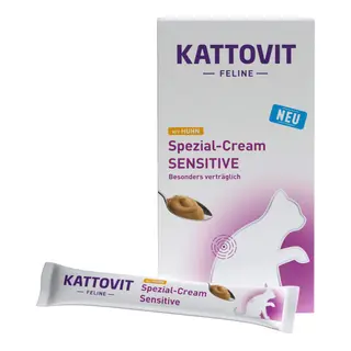 KATTOVIT Feline Spezial-Cream SENSITIVE, z kurczakiem - 24 x 16 g