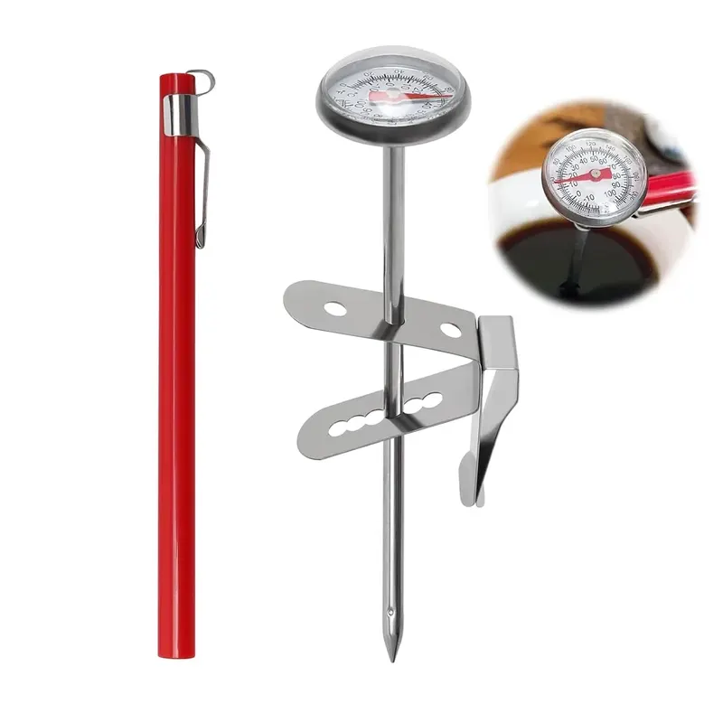 TERMOMETR DO MIĘSA ANALOGOWY 120CM SONDA STAL NIERDZEWNA KLIPS
