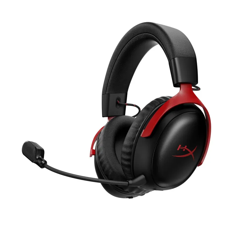 HyperX Cloud III S Wireless – bezprzewodowy zestaw słuchawkowy do gier (czarno-czerwony)