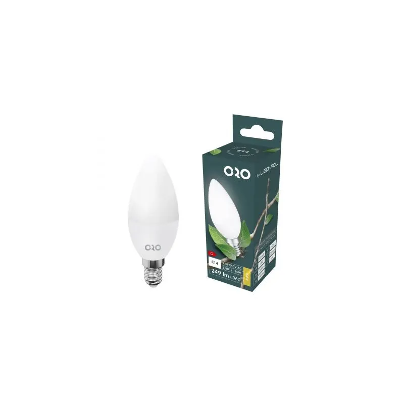 Żarówka ORO-E14-C37-TOTO-3,5W-CW 3000K