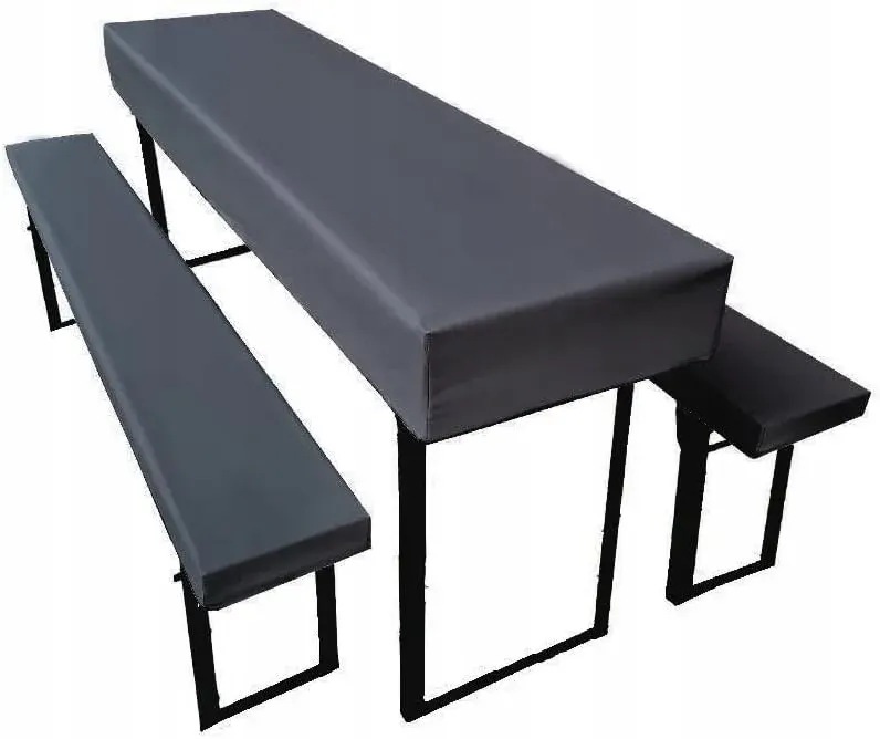 Zestaw mebli ogrodowych aluminium bezbarwny 60 el.