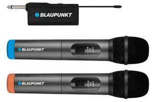 Mikrofony bezprzewodowe Blaupunkt UHF WM60UDB Czarne