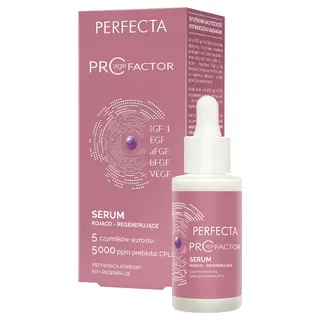 Perfecta Pro Age Factor Serum kojąco-regenerujące z 5 bioaktywnymi czynnikami wzrostu i Prebiotic CPLX 30 ml