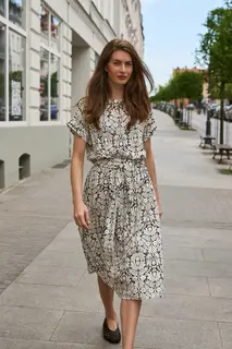 Sukienka z wiskozy czarna