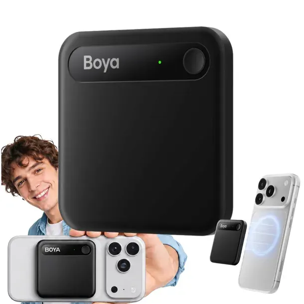 DYKTAFON CYFROWY BOYA NOTRA NEO AI TRANSKRYPCJA REJESTRATOR GŁOSU 8GB BLACK