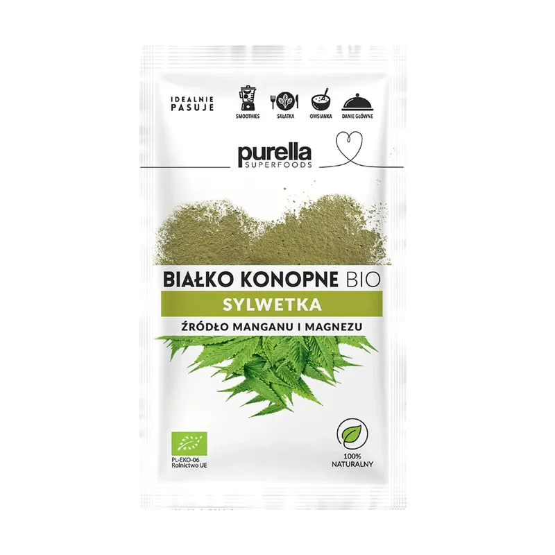 Odżywka Białkowa Wegańska Purella Białko Konopne BIO 45g