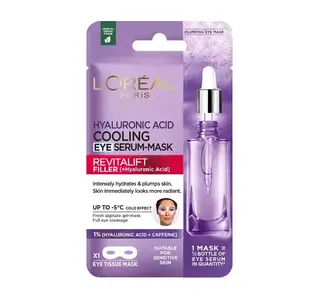 Loreal Hyaluronic Acid Serum-Maska pod Oczy 11g