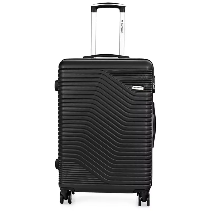 Walizka na kółkach Sapphire ST-140 czarna - średnia M DUO