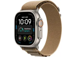 Smartwatch APPLE Watch Ultra 4 GPS + Cellular, koperta 49mm z tytanu w kolorze naturalnym, opaska Alpine pustynnym - rozmiar M MJAF4QP/A