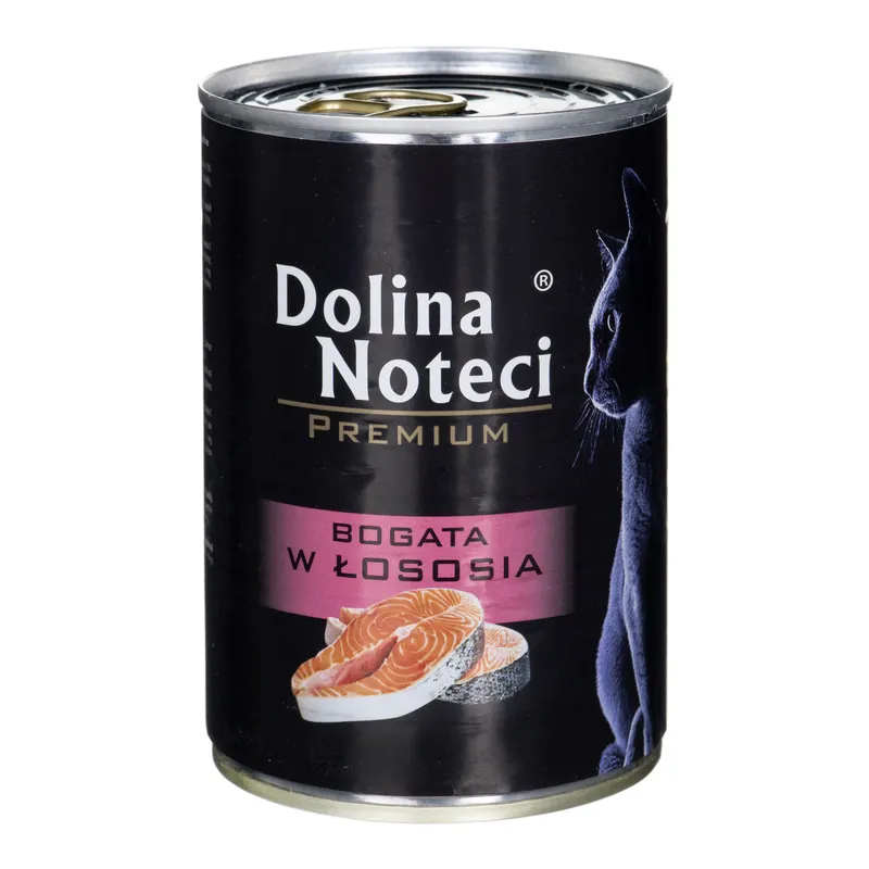 DOLINA NOTECI Premium bogata w łososia - mokra karma dla kota - 400 g