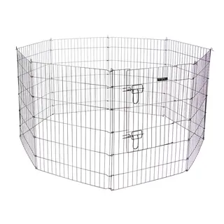 Kerbl Pet kojec z drzwiczkami dla szczeniąt i małych zwierząt - 8 elementów o wymiarach 57 x 78 cm
