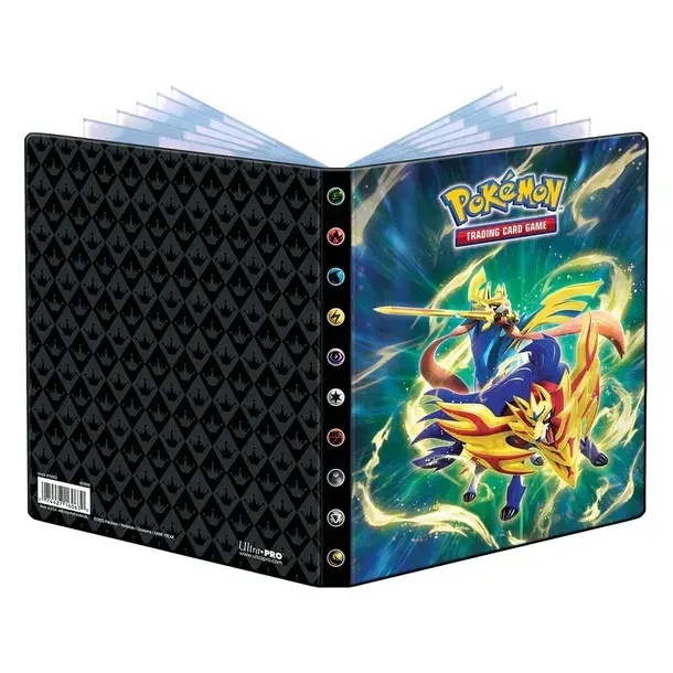 Pokémon TCG: Album Ultra Pro 4-Pocket - Crowned Sword Zacian & Zamazenta