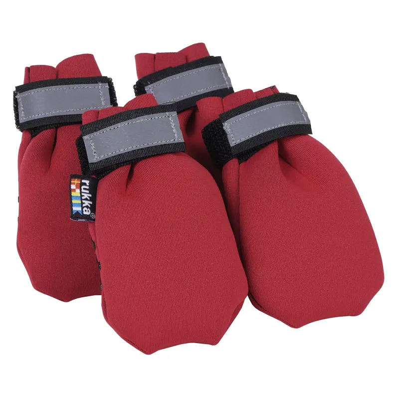 Rukka buty neoprenowe dla psa, czerwone - Rozmiar 2: szer. buta 30 mm