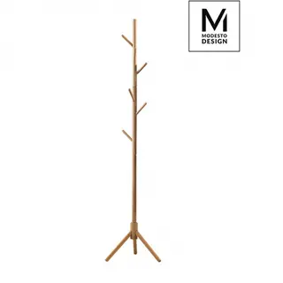 MODESTO wieszak stojący STICK naturalny - drewno bukowe