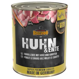 Belcando Super Premium 6 x 800 g - Kurczak z kaczką, prosem i marchewką