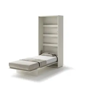 Półkotapczan pionowy BC-03 Bed Concept | 90x200 cm | Kaszmir | składany | funkcjonalny | oszczędność przestrzeni