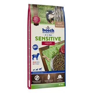bosch Sensitive, jagnięcina i ryż - 15 kg