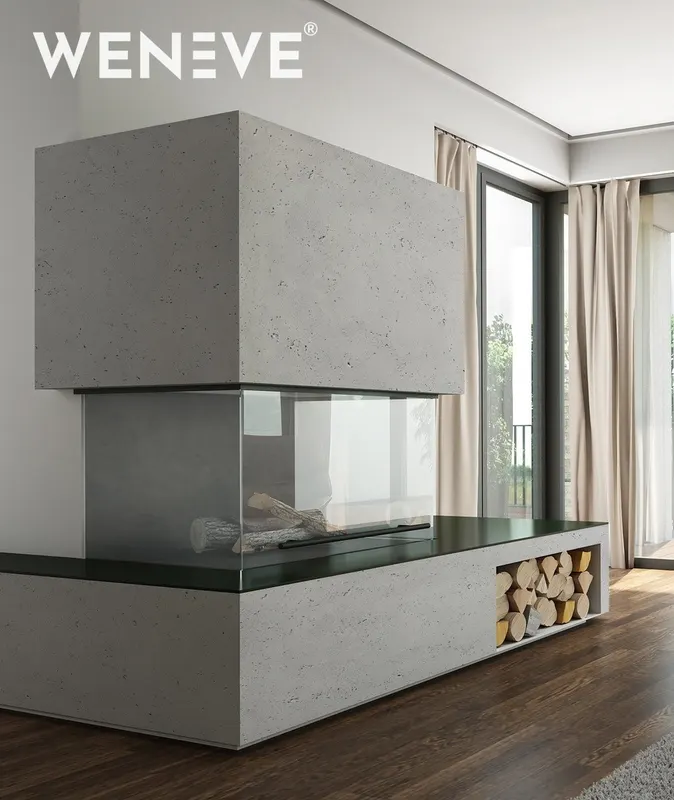 150x60 cm LS - (jasny popiel) - płyta z betonu architektonicznego GRC