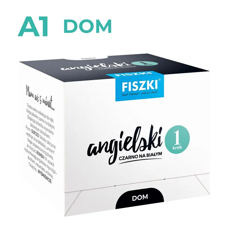 FISZKI - Angielski czarno na białym - Dom - krok 1