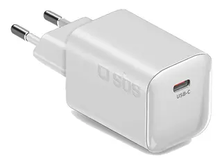 Ładowarka sieciowa SBS GaN USB-C PD 3.0 PPS 65W Biały