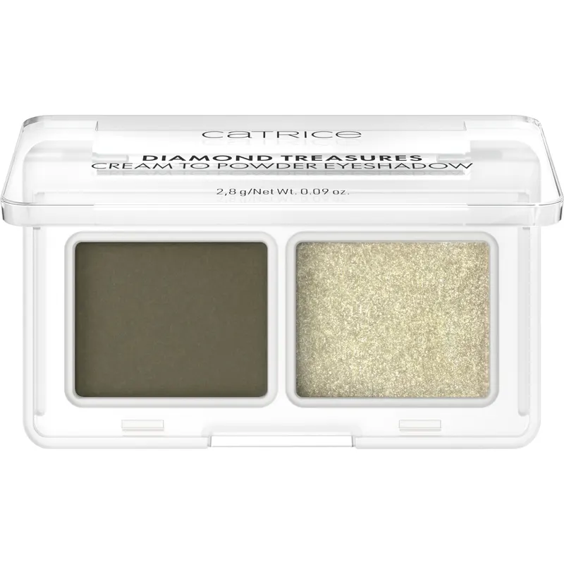 Catrice Diamond Treasures Kremowo-Pudrowe Cienie do Powiek 040 Olive Twinkle