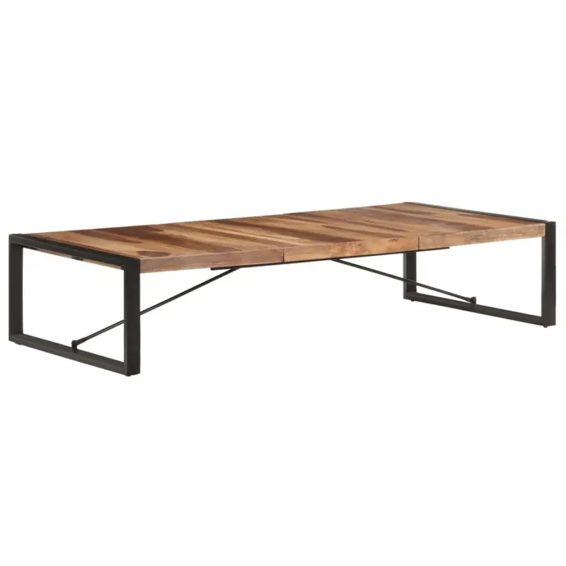 Stolik kawowy, 180x90x40 cm, lite drewno wykończone na sheesham