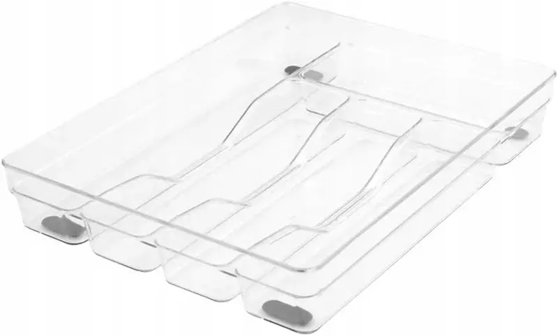 ORGANIZER SZUFLADY 5-KOMOROWY 33X26CM PRZECHOWYWANIE SZTUĆCE PLASTIK