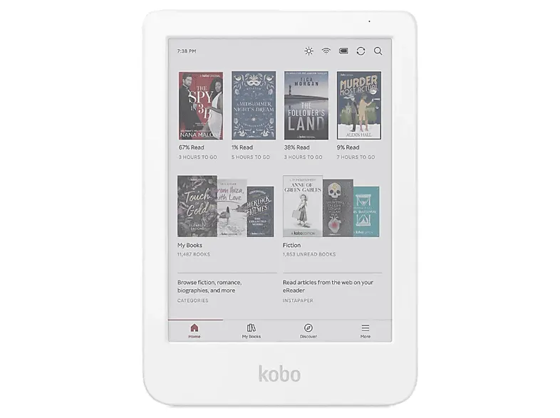 Czytnik e-booków RAKUTEN KOBO Clara Colour Biały