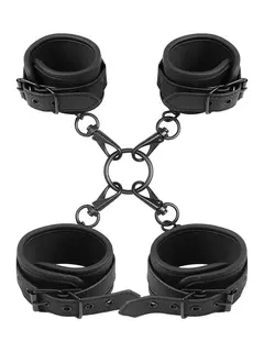 Wrist & Ankle Cuffs Set Vegan Leather